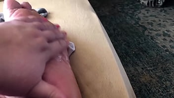 Preview 3 of Amateur Panty Pov - Dry feet oiled down moist and wet