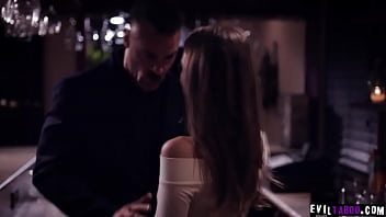 Preview 2 of Cherokee D Ass Brazzers - Sexy waitress Jill Cassidy noticed this hot married boss Charles Dera in a bar and seduces him and they started a hot sex in the bathroom.