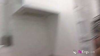 Preview 2 of Trap Van - Brunette Iris&#039_ pussy gets DESTROYED by the biggest cock she&#039_s ever fucked