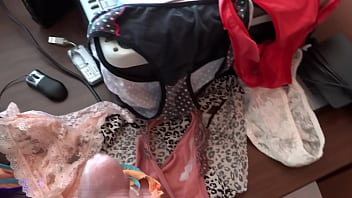 Preview 1 of Mariya Shumakova Sex - COMPILATION OF CUMSHOTS IN UNDERWEAR,  THONGS,  BIKINIS,  LINGERIE OF MY MATURE WIFE - ARDIENTES69