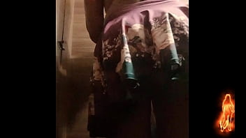 Preview 2 of Litil Cate Teen - slutty in a clothing store fitting room