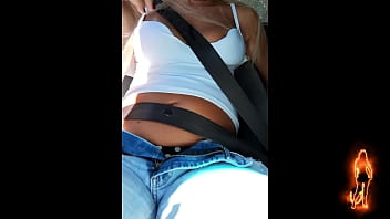 Preview 2 of Woodman Casting Amarna Miller - sexy ride and exhibitionism in the car