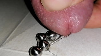 Preview 2 of She Is Like Fingerig - iron balls in the penis