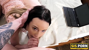 Preview 2 of Destinystar Mfc - .PORN. Girl is caught for masturbation by stepbrother in the bedroom