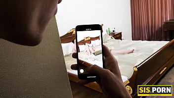 Preview 1 of Destinystar Mfc - .PORN. Girl is caught for masturbation by stepbrother in the bedroom
