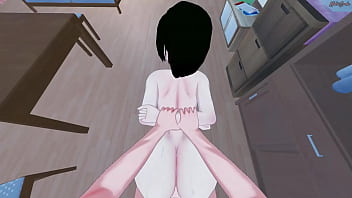 Preview 4 of Ladeyboy Xnxvideo - POV fucking Ruby Rose before giving her a doggystyle creampie. RWBY Hentai.
