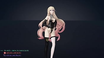 Preview 2 of Arab Sik - MMD Durandal Good night Kiss (Submitted by qishi)