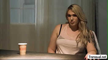 Preview 1 of Condom Blow Ub - TS Aspen awesome anal sex with a Officer