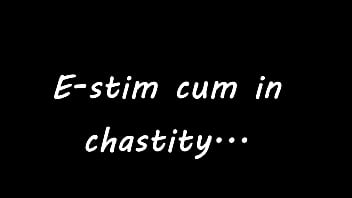 Preview 1 of Oral Oma - E-stim cum in chastity