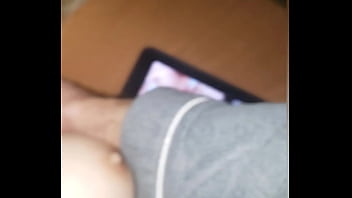 Preview 3 of Russian Teen Girl With Dad - Luvs2cumm69 getting a quickie in the bathroom fucking his blonde tpe sex doll with big boobs in lingerie and cums lighltly on her tits