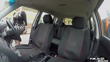 Preview 2 of Nigeria Actress And Actors - Angry british babe riding her real driving instructor in car after argument