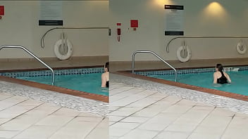 Preview 3 of Sofia Martinez - Sexy Grandma is Sexy at 66 in a black swimsuit