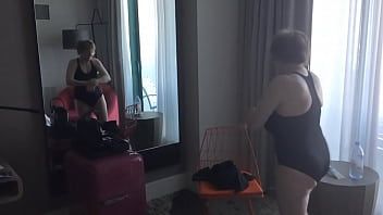 Preview 4 of Sofia Martinez - Sexy Grandma is Sexy at 66 in a black swimsuit