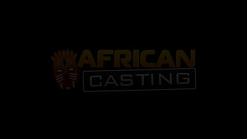 Preview 1 of Wife Snuff Sex - Busty African MILF in maid lingerie tricked to suck cock by fake agent