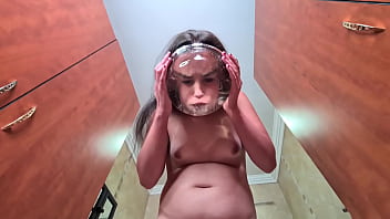 Preview 2 of Sunny Leon Xxx Videos Com - Pisswhore swallows her own piss after washing her face with it