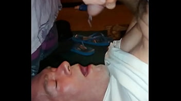Preview 4 of A Stocky Girl And Boy - ManOfDiversity: Jacking off and eating cum