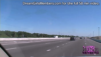 Preview 1 of Schull Gals - Truckers Get A Good View Of Her Masturbating In My Car