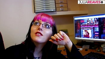Preview 1 of Computer Fixed - Nerdy french secretary is an anal addicted