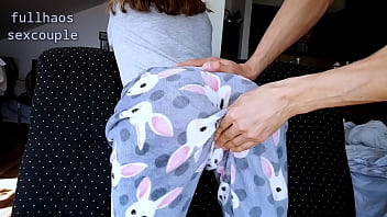 Preview 2 of Day With Nicole Aniston - Sexy StepSister in Pajamas Compilation Teasing Spank Ass Handjob and Cumshot