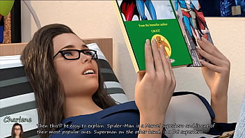 Preview 2 of Hot Brazilian Dp - Big City Pleasures 70,  John Is Spending Time With Shy Brunette As She Reads Comics To Him