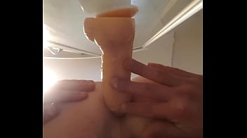 Preview 1 of Xhumstar Mobil - Googleap Twink rides his big dildo Again hard and deep