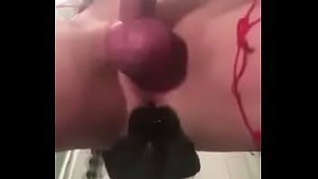Preview 2 of Teyze Zorla - Anal dildo prostate cumming