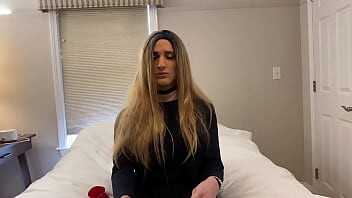 Preview 2 of Real Family Sec - Hot Crossdresser Opens Legs