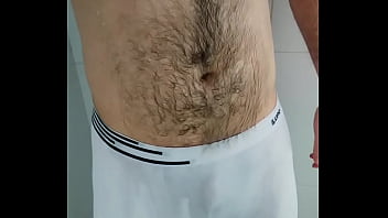 Preview 1 of Kianna Dior Fucking Badly - Tomando banho de cueca branca e pau marcado
