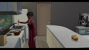 Preview 1 of Fantasia Models Litle Girls - The Blissful Simmers Stepdad feeds stepdaughter cum for breakfast