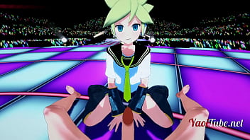 Preview 1 of Kk Zu - Vocaloid Yaoi Hentai 3D - POV Len Handjob and Blowjob with cum in his mouth and swallow- Lemon Hard Sex