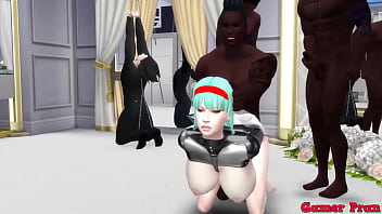Preview 2 of All Saxy Girl Hd Fake Video - El Matrimonio de Bulma Episodio 3 Hermosa Esposa en su Boda es transformada en un Perra esclava sexual Cojida por el Culo Anal por 3 Negro con el Guevo Grande Netorare Hentai