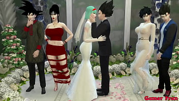 Preview 2 of Pussylick Videos - El Matrimonio de Bulma Episodio 1 Bulma Deliciosa Esposa se Casa con su Amado Marido pero es Chantajiada por el Maestro y es Follada por unos Negros el dia de su Boda Netorare Hentai