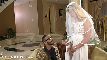 Preview 2 of Small Girl Sex Xhamster Porno - GenderX - Trans Bride Aubrey Kate Cheats On Groom
