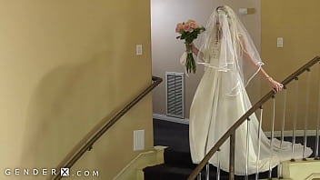 Preview 1 of Small Girl Sex Xhamster Porno - GenderX - Trans Bride Aubrey Kate Cheats On Groom