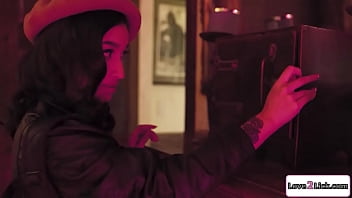 Preview 1 of Bob Milk Press - Asian thief tribs ebony girl in the dark