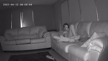 Preview 2 of Tifuck Facial Pov - Caught Masturbating on My Couch Housesitting Hidden Cam