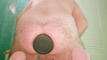 Preview 3 of Dashi Dashi Xxx Videos - Huge Butt 4.25 inch wide Butt Plug Locked firmly in my Ass while Wanking.