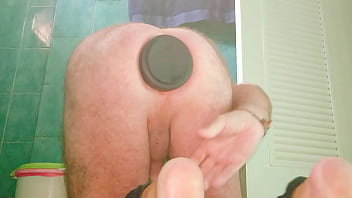 Preview 1 of Dashi Dashi Xxx Videos - Huge Butt 4.25 inch wide Butt Plug Locked firmly in my Ass while Wanking.