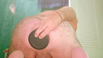 Preview 4 of Dashi Dashi Xxx Videos - Huge Butt 4.25 inch wide Butt Plug Locked firmly in my Ass while Wanking.