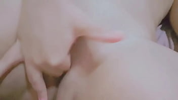 Preview 3 of Fur Wam2 - Cute tiny teen masturbating really tiny tight pussy - Hana Lily
