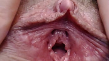 Preview 2 of Lesbo Body Dating - amateur big clit rubbing orgasm in closeup webcam