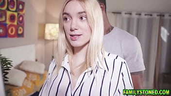 Preview 2 of Horny Couple Lick - Big tits stepsister Paola Hard rubs her clit as her stepbro slams her hole