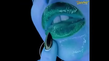 Preview 2 of Hair Anas Porn Cute Sex - Sexy Alien cosplay blowjob