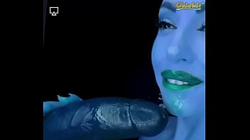Preview 1 of Hair Anas Porn Cute Sex - Sexy Alien cosplay blowjob