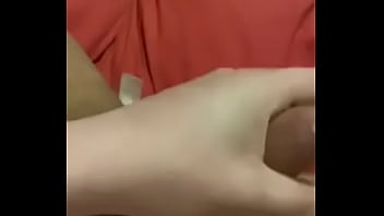 Preview 1 of Lez Water - Wanking my hard cock whilst having a dildo inside me