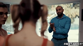 Preview 3 of Strong On Amateurwife - Coach Lures Teen Cheerleader Into Sex With Her And Her Husband! (Cory Chase &amp_ Mackenzie Moss) - Full Scene On FreeTaboo.Net