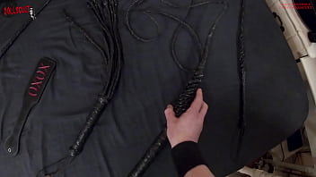 Preview 1 of Sunny Leone Lunar - BDSM Threesome with 2 cute slaves whipped and spanked