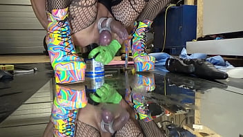 Preview 2 of Skinny Tiny Ass Destroyed - Extremeslut66 with big prolapse
