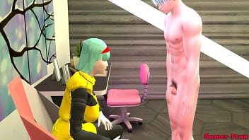 Preview 3 of Naplan Pron Saxe - Bulma Madrastra y Esposa Epi 1 Encuentra a su Hijastro Masturbandose viendo porno y le da clases y le Ense&ntilde_a a tener Sexo le quita la Virginidad Dragon Ball Porn