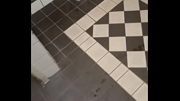 Preview 4 of Nympho Tied - Public toilet piss